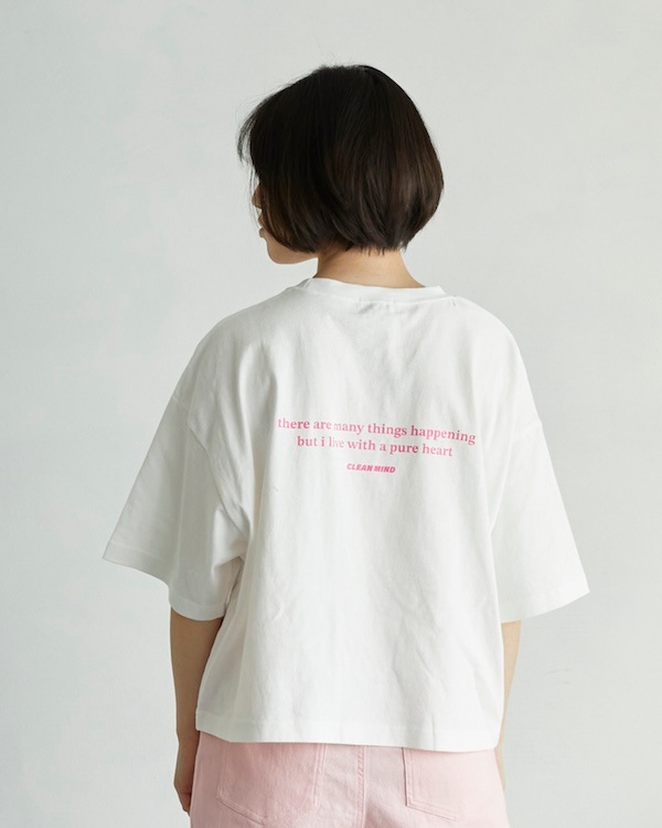 【アンディニー】Clean Mind ショート Tシャツ / ホワイト