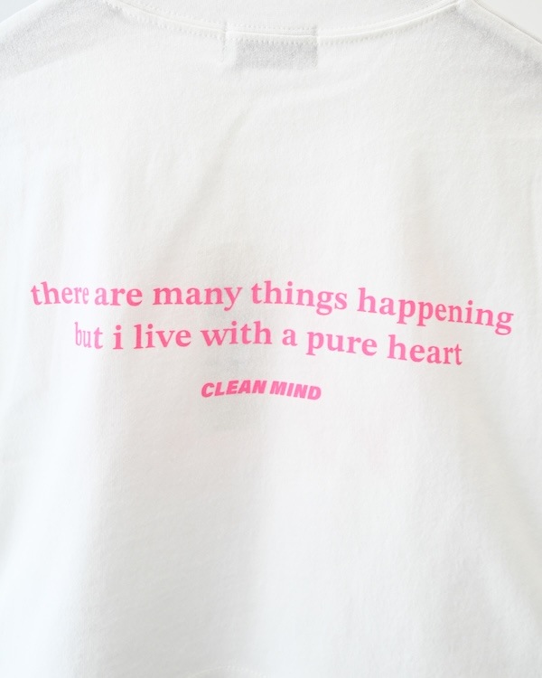 【アンディニー】Clean Mind ショート Tシャツ / ホワイト