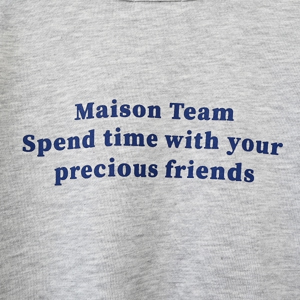 【25FW】MAISONTEAM トレーナー / アッシュグレー