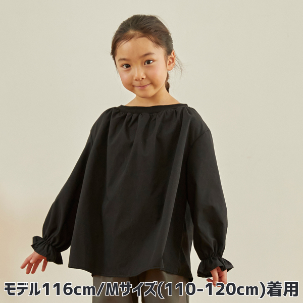 【25FW】ギャザーブラウス / ブラック