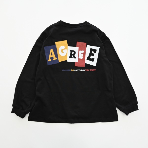 【25FW】AGREE ロングTシャツ / ブラック