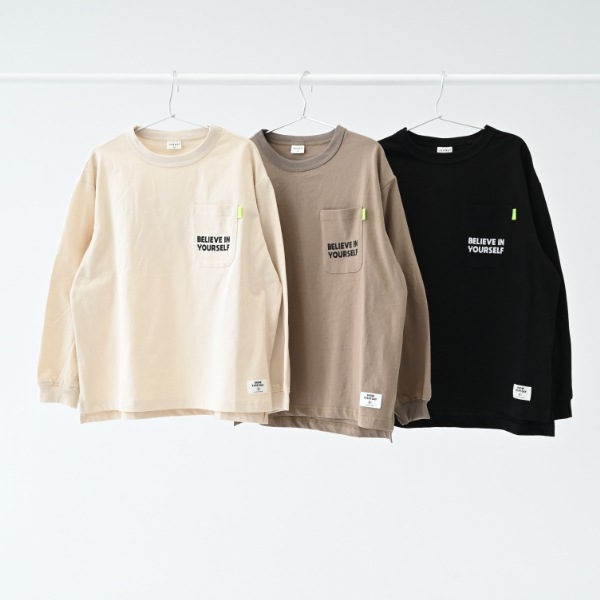 【25FW】AGREE ロングTシャツ / ブラック