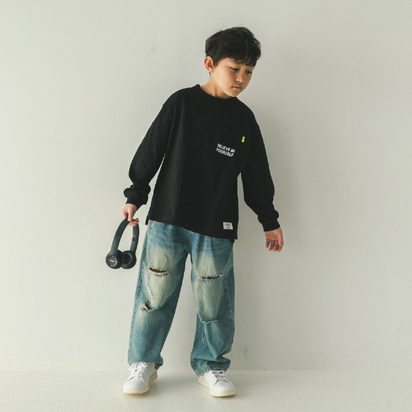 【25FW】AGREE ロングTシャツ / ブラック