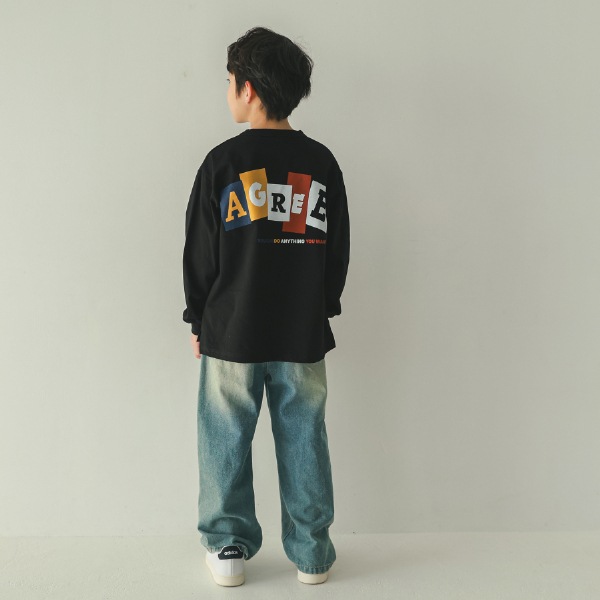 【25FW】AGREE ロングTシャツ / ブラック