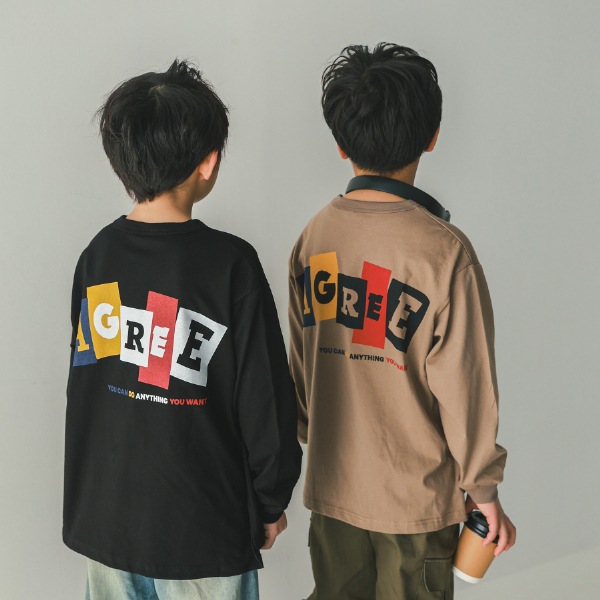 【25FW】AGREE ロングTシャツ / ブラック