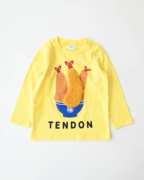 【26PS】メガ海老天ロングTシャツ / イエロー