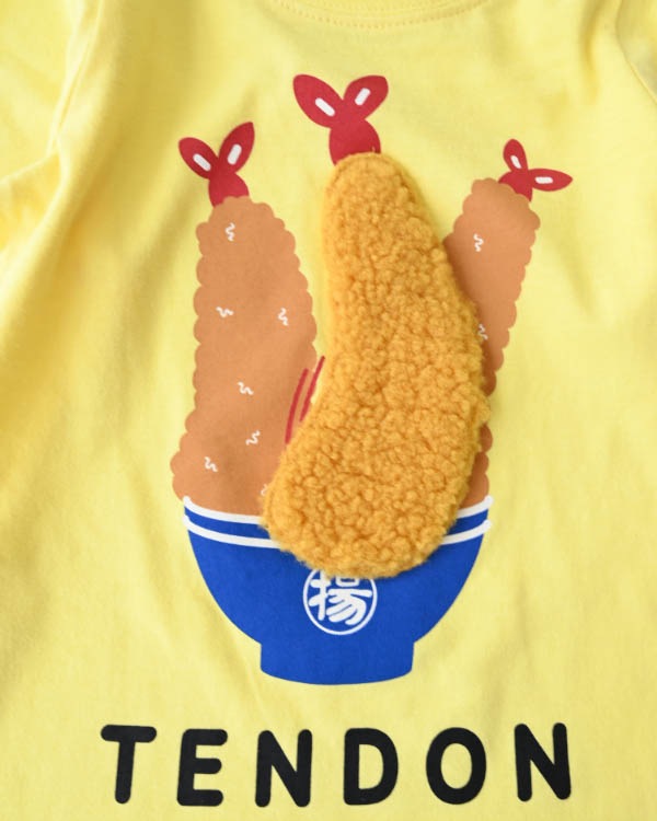 【26PS】メガ海老天ロングTシャツ / イエロー