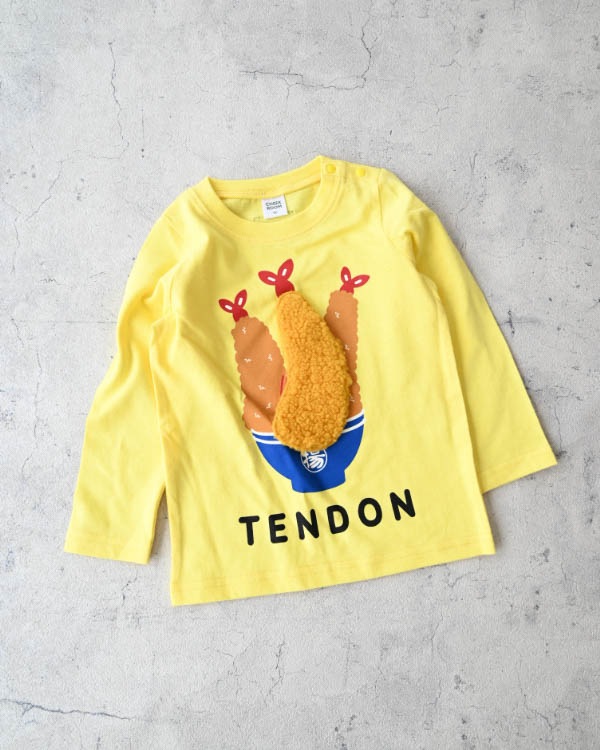 【26PS】メガ海老天ロングTシャツ / イエロー