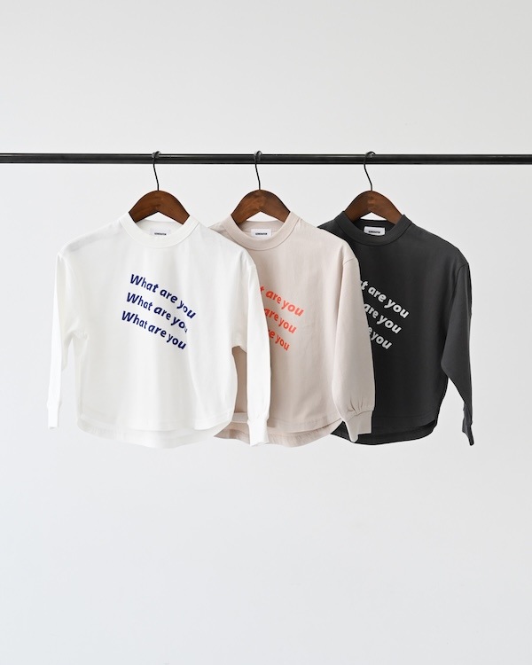 【26PS】What L/S Tシャツ / チャコールグレー