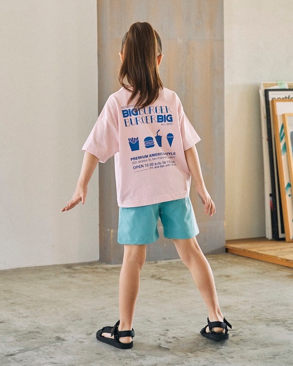 【ジェネレーター】BIG BURGER Tシャツ / ピンク