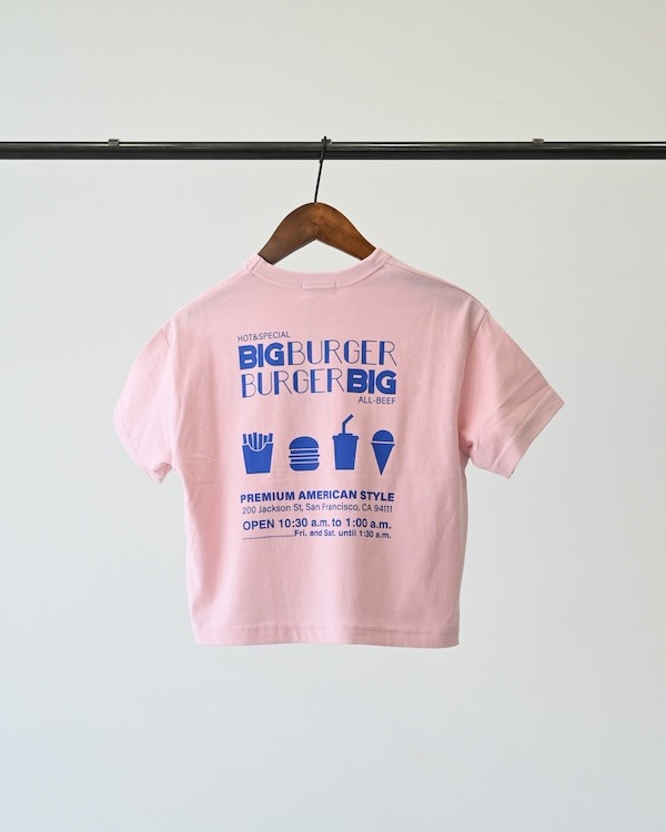 【ジェネレーター】BIG BURGER Tシャツ / ピンク
