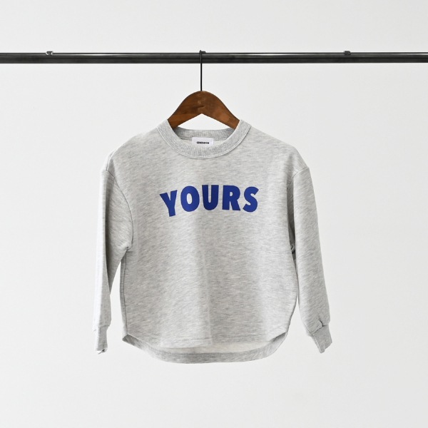 【25FW】YOURSトレーナー / 杢グレー