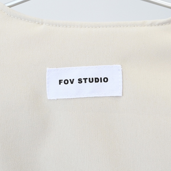 【25FW】ノーカラージャケット / ベージュ