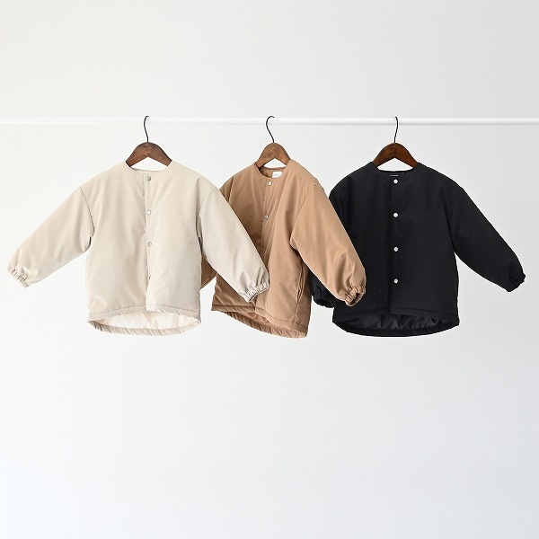 【25FW】ノーカラージャケット / ベージュ