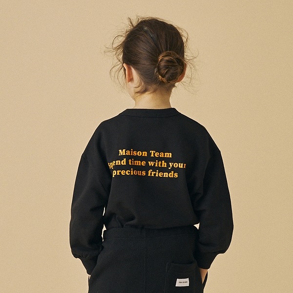 【25FW】MAISONTEAM トレーナー / ブラック