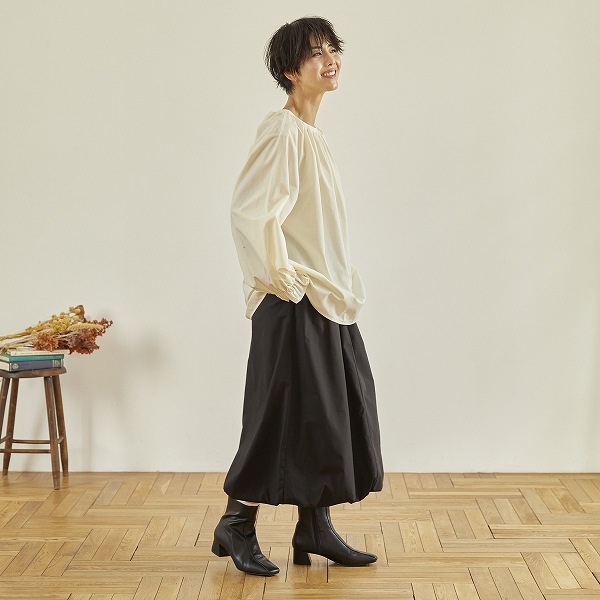 【25FW】ギャザーブラウス / オフホワイト