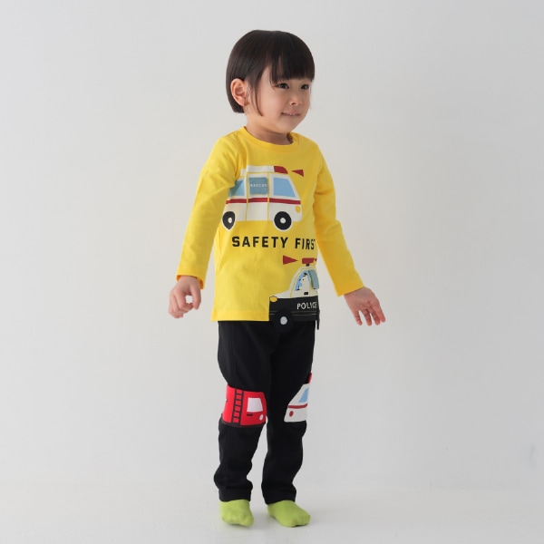 【25FW】働く車 ロングパンツ / ブラック
