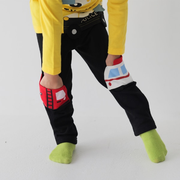 【25FW】働く車 ロングパンツ / ブラック
