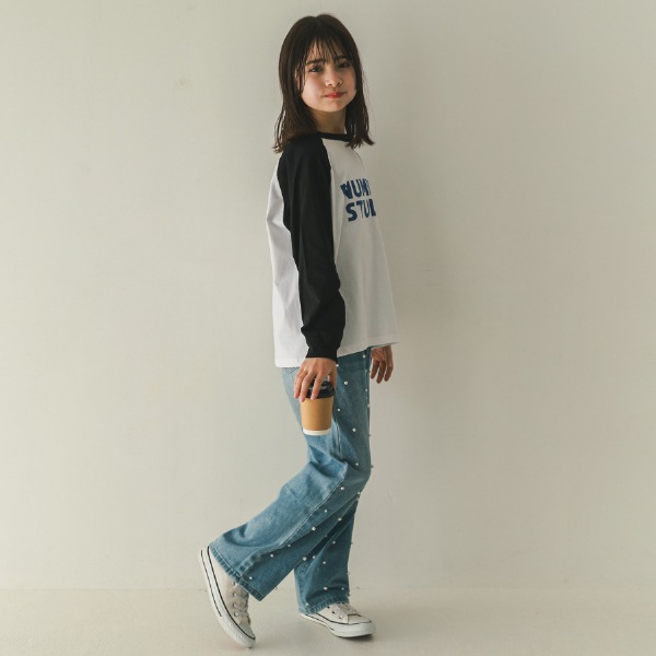 【25FW】NUMBER STUDIO ロングTシャツ / オフホワイト