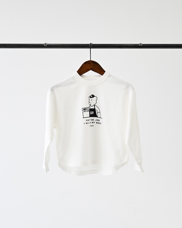 【ジェネレーター】G.BEAR L/S Tシャツ / ホワイト