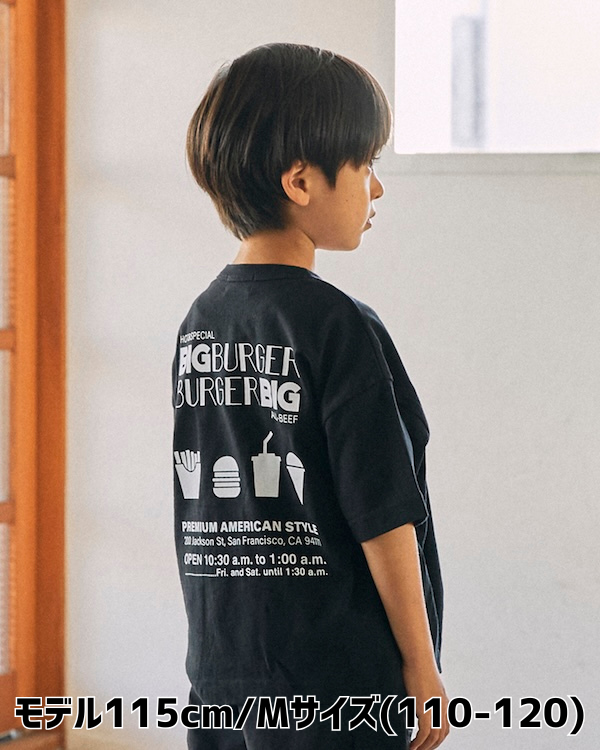 【ジェネレーター】BIG BURGER Tシャツ / ブラック