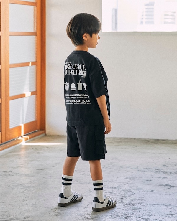 【ジェネレーター】BIG BURGER Tシャツ / ブラック