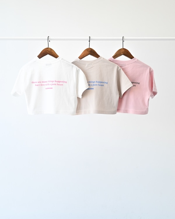 【アンディニー】Clean Mind ショート Tシャツ / ピンク