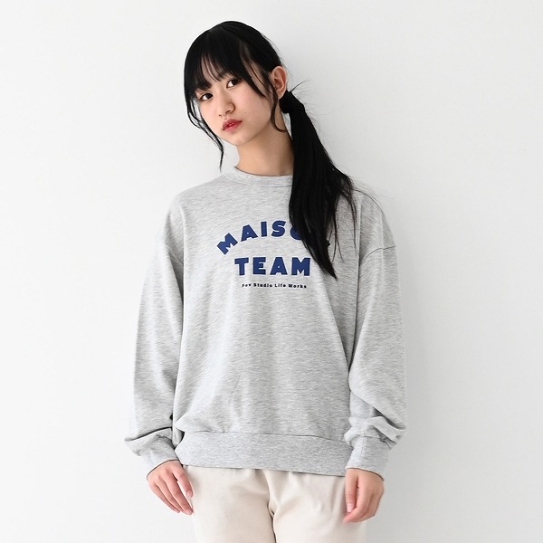 【25FW】MAISONTEAM トレーナー / 杢グレー