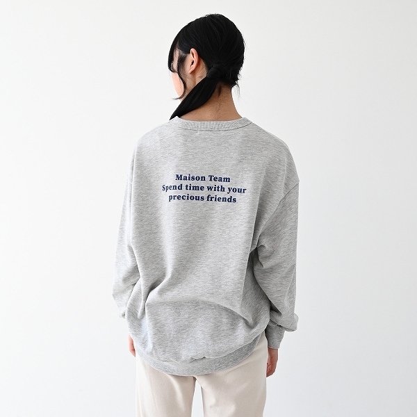 【25FW】MAISONTEAM トレーナー / 杢グレー