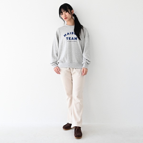 【25FW】MAISONTEAM トレーナー / 杢グレー