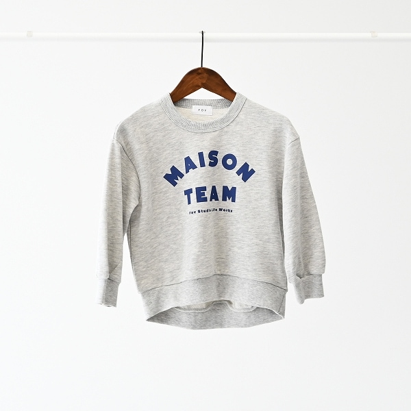 【25FW】MAISONTEAM トレーナー / 杢グレー