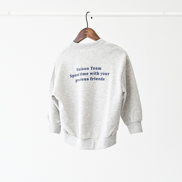 【25FW】MAISONTEAM トレーナー / 杢グレー