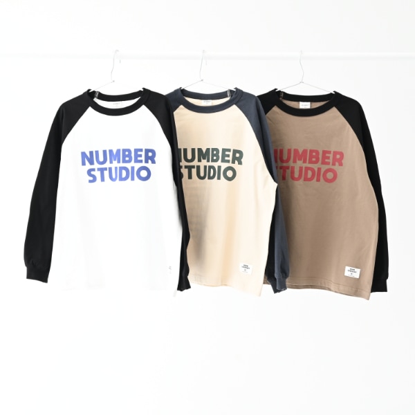 【25FW】NUMBER STUDIO ロングTシャツ / サンド