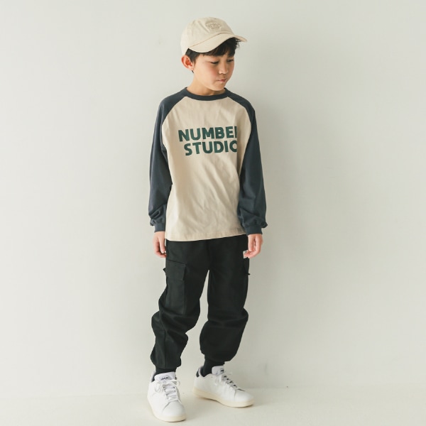 【25FW】NUMBER STUDIO ロングTシャツ / サンド