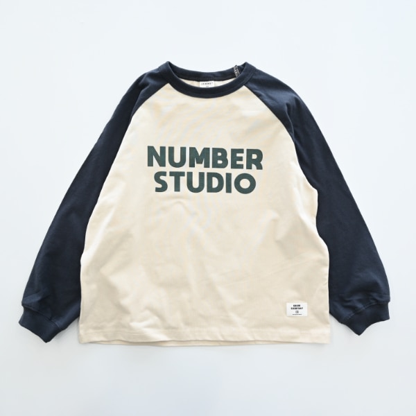 【25FW】NUMBER STUDIO ロングTシャツ / サンド