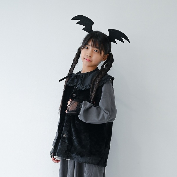 【25FW】ファー ポケット付きベスト / ブラック