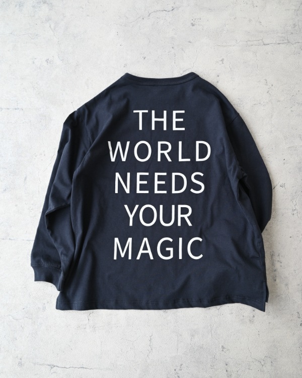 【ジーンズベー】WONDEFULロングTシャツ / ネイビー