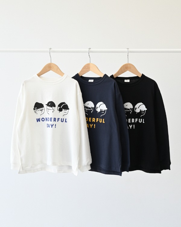 【ジーンズベー】WONDEFULロングTシャツ / ネイビー
