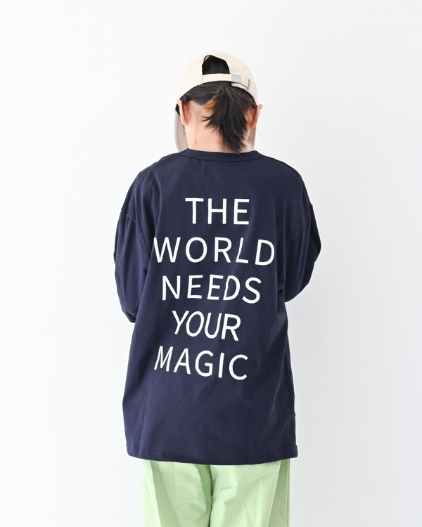 【ジーンズベー】WONDEFULロングTシャツ / ネイビー