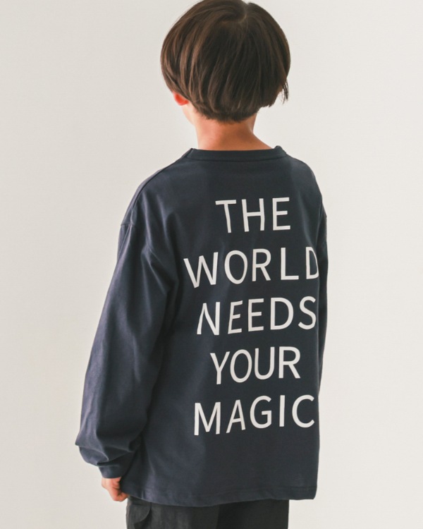 【ジーンズベー】WONDEFULロングTシャツ / ネイビー