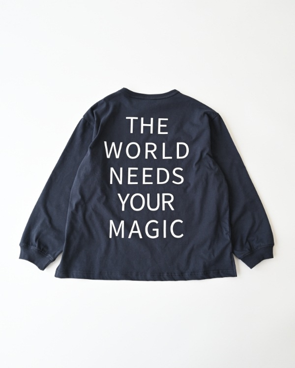 【ジーンズベー】WONDEFULロングTシャツ / ネイビー
