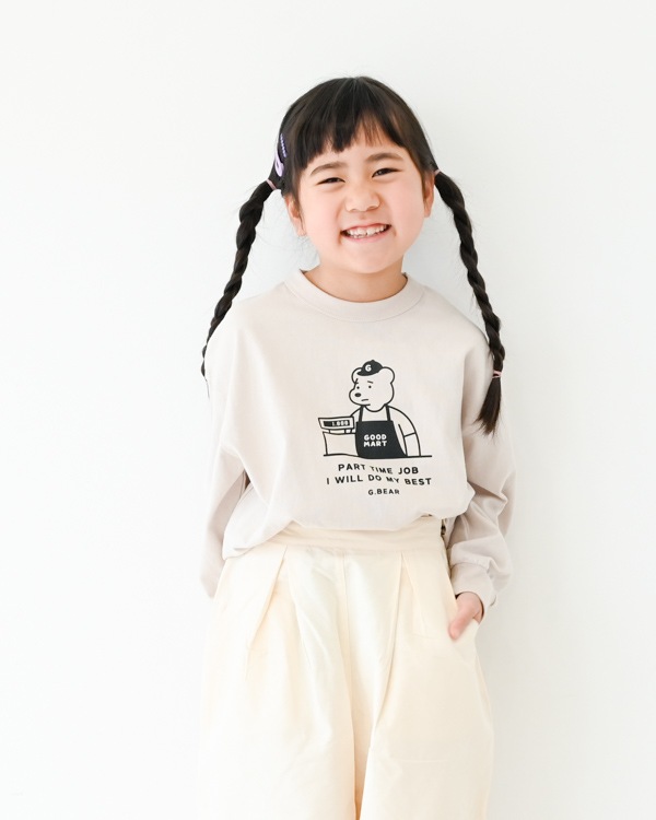 【ジェネレーター】G.BEAR L/S Tシャツ / サンド