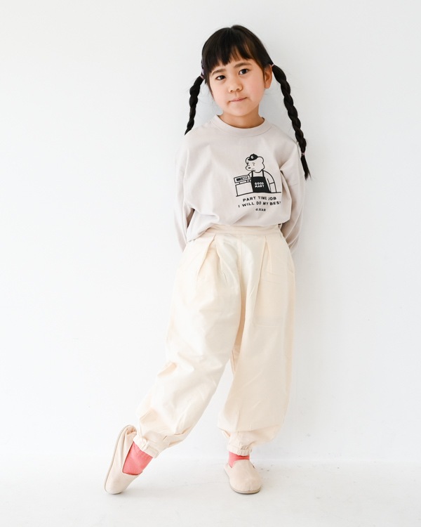 【ジェネレーター】G.BEAR L/S Tシャツ / サンド