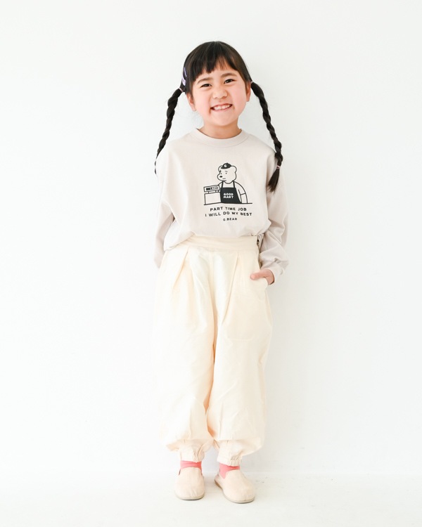 【ジェネレーター】G.BEAR L/S Tシャツ / サンド