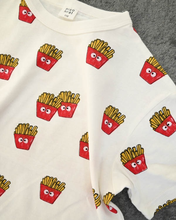 【ニコフラート】ポテト Tシャツ / オフホワイト