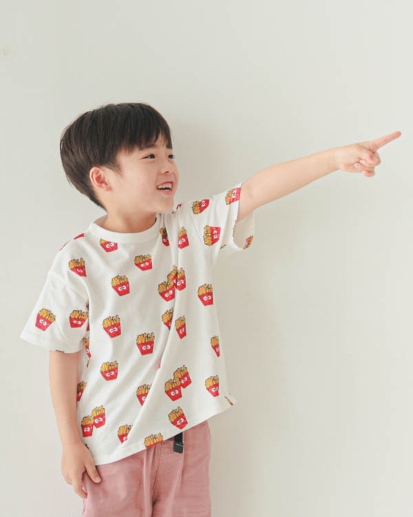 【ニコフラート】ポテト Tシャツ / オフホワイト
