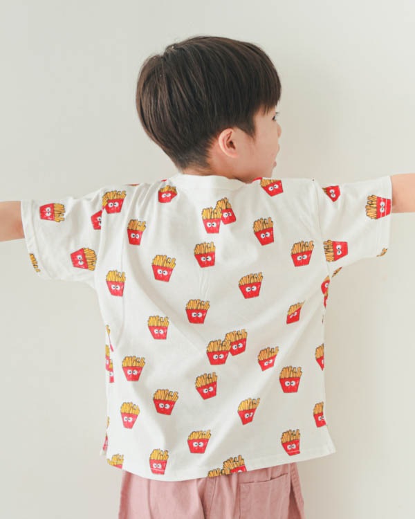 【ニコフラート】ポテト Tシャツ / オフホワイト