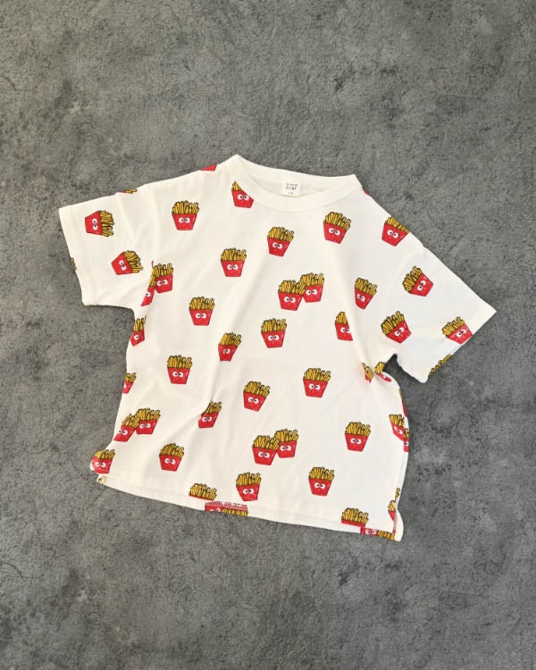 【ニコフラート】ポテト Tシャツ / オフホワイト