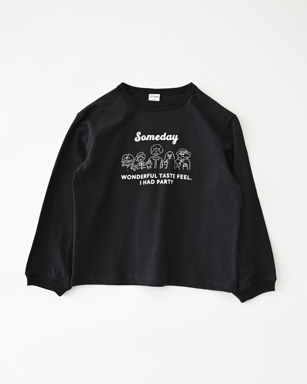 【セカンド】someday ロングTシャツ / ブラック