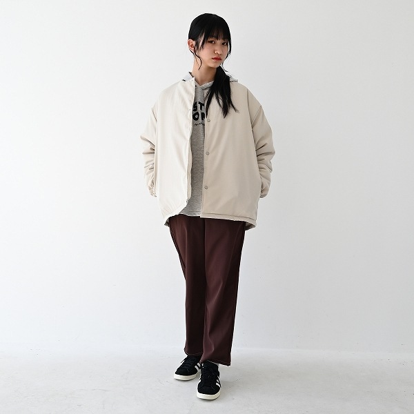 【25FW】ノーカラージャケット / サンド